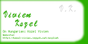 vivien kszel business card